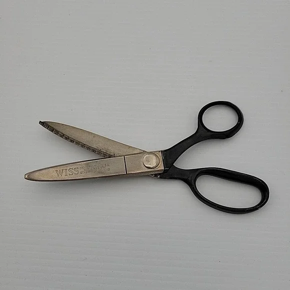 Vintage Wiss‎ Pinking Shears Model C Zig Zag Cut 9