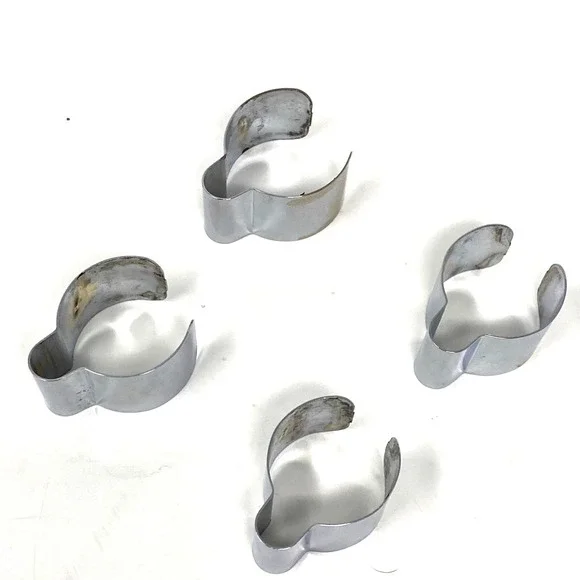 Vtg Eureka Express 8283 Vacuum Replacement 4-Piece Metal Power Cord Clips Hooks