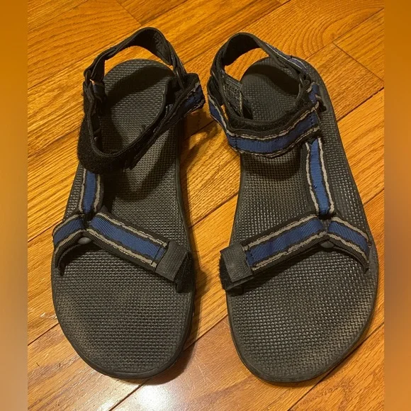 Mens Teva Storm Trail Hiking Sandals Blue Gray 1535 Size 12‎
