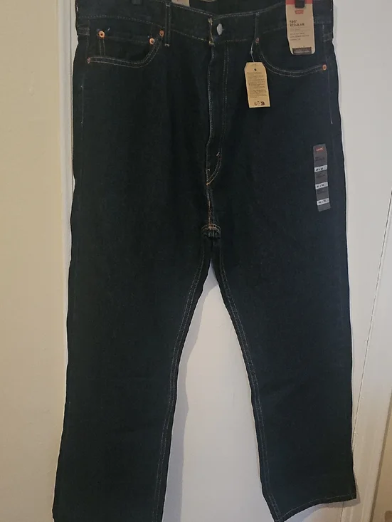 Levi's Men's Black Relaxed Straight Jeans