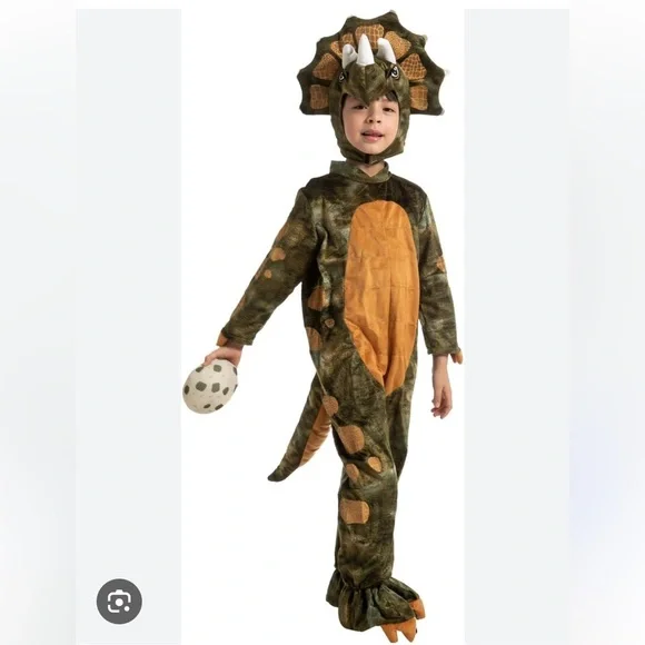 Spooktacular Creations Boys Triceratops Dinosaur costume - size 8-10