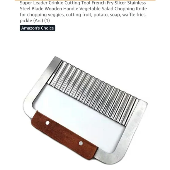 Super Leader‎ Crinkle Cutting Tool One Size Silver Brown