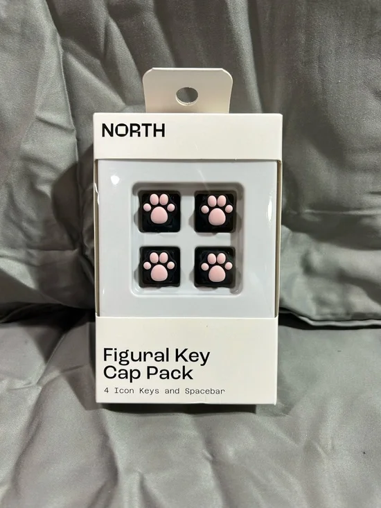 NORTH Figural Paw Keycap Set with Pink Paw Accents