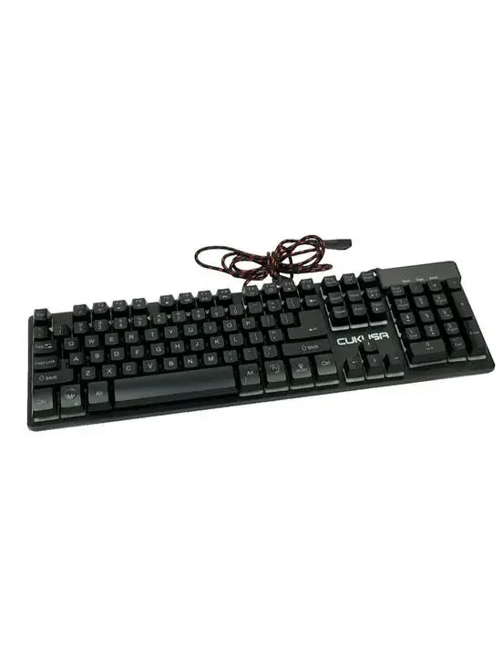 King Cukusa Rainbow Backlit 104key Gaming Keyboard Plug & Play Tested Works
