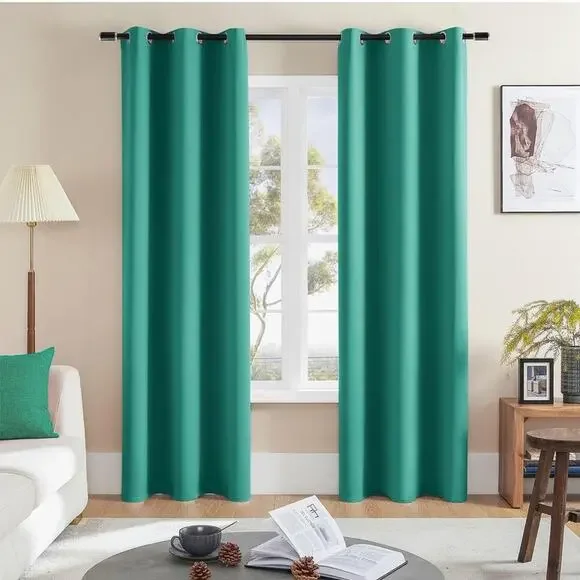 Blackout 2Panels Curtains Living Room Thermal Insulated Drapes Bedroom 42x63”