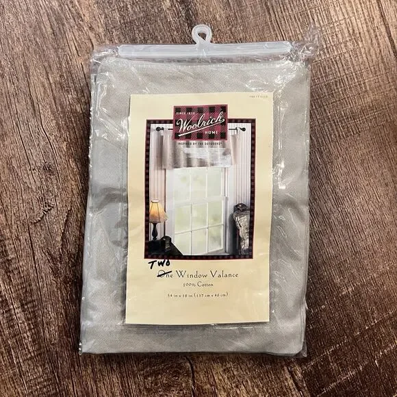 New Set Of 2 Woolrich FARMHOUSE COUNTRY KHAKI TAB 54