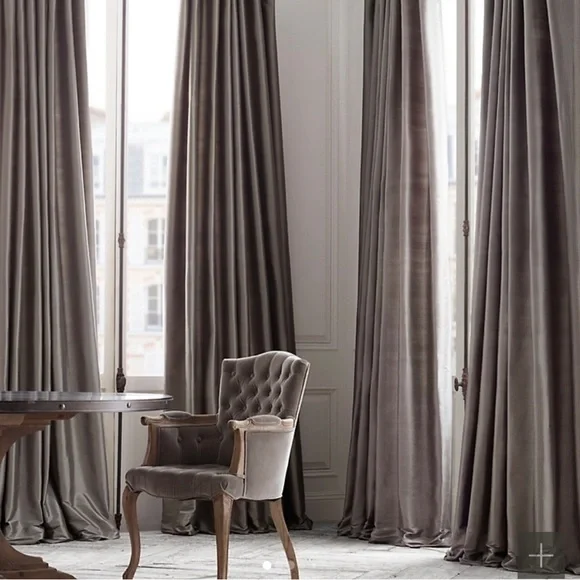 Restoration Hardware Thai Tonal‎ Silk Stripe Drapery 83