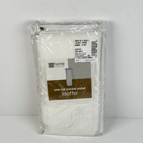 JCPenney Lisette One Rod Pocket Panel 60x63