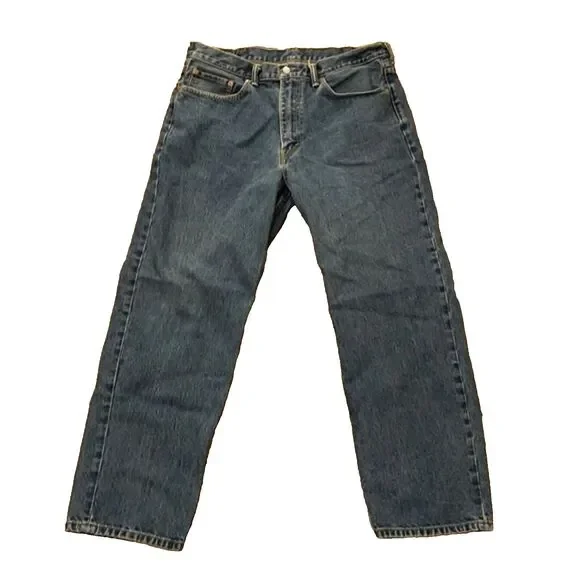 Levi's 550 Relaxed Fit Denim Blue Jeans Mens Size 38X30