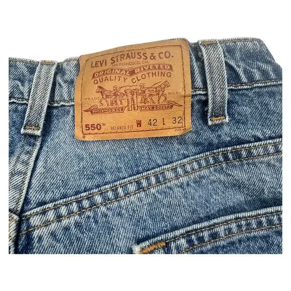 Levi's 550‎ Relaxed Fit Jeans - 42x32 - Made in USA