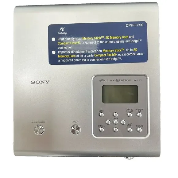 Sony DPP-FP50 Digital Photo Printer with manuals & accessories