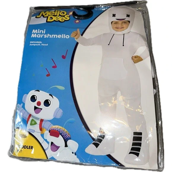 Spirit Halloween Toddler‎ Marshmello Mellodees Costume Size 2T