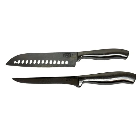Chicago Cutlery 2-Piece Knife Set: Santoku & Fillet/Boning Knives Stainless