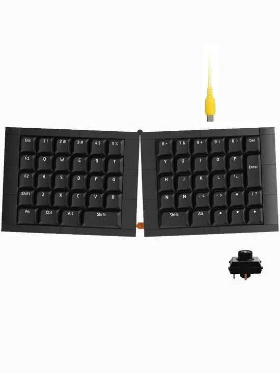 KBDcraft Israfel Split Ergonomic Keyboard Kit RGB Hot Swap QMK