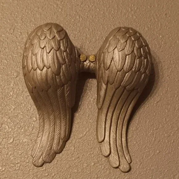 Vintage 2000s Urban Outfitters Angel Wings Wall Hook Decor Solid Cast Iron