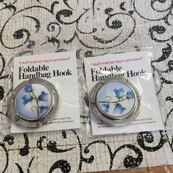 Set of Two Foldable Hanbag Hooks