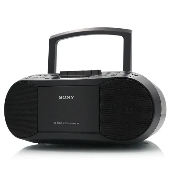 Sony CD Radio Cassette-Corder Black CFD-S70 Mega Bass Portable Home