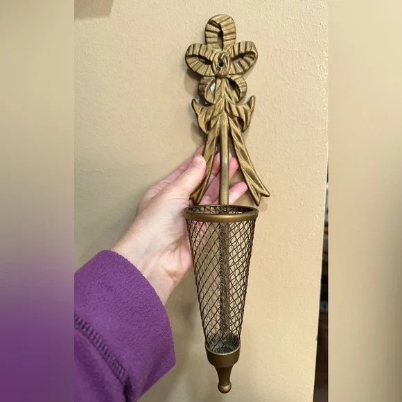 Brass Bow Wall Sconce