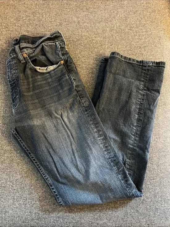 Levi's Men's Straight Jeans in Dark Blue Wash