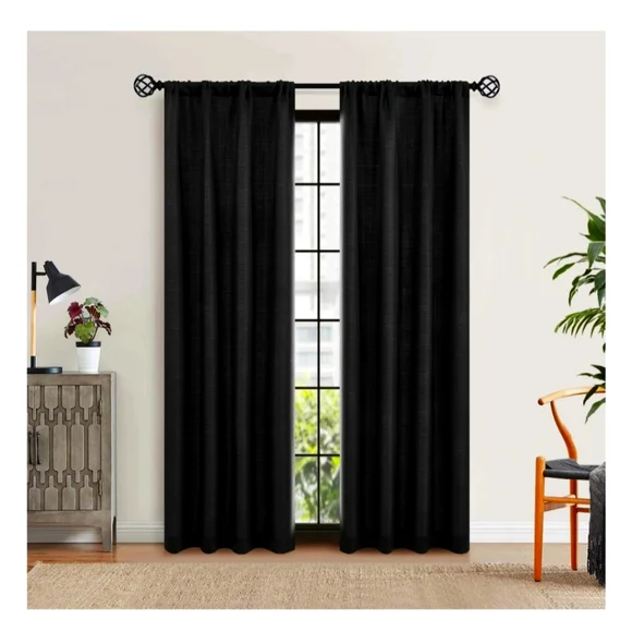Elegant Black Curtains 40x54