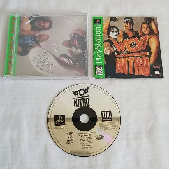 WCW Nitro PS1 Sony Playstation Complete Tested