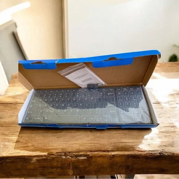 Sleek Wireless Keyboard with USB Receiver & Type-C Adapter