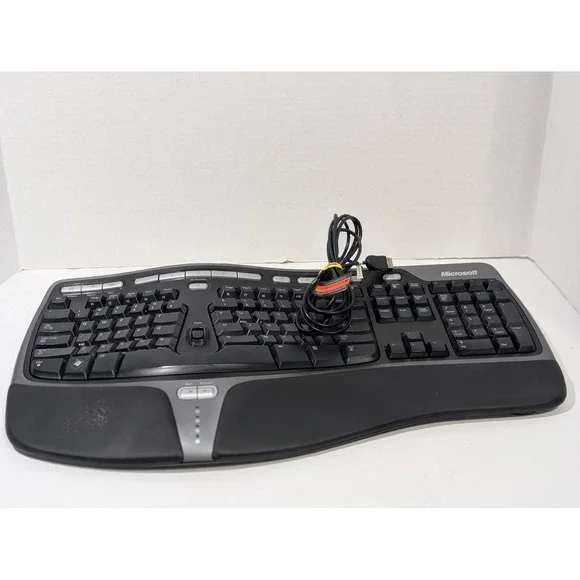 Microsoft Ergonomic Keyboard Black Good Wired USB 4000 v1.0 KU-0462