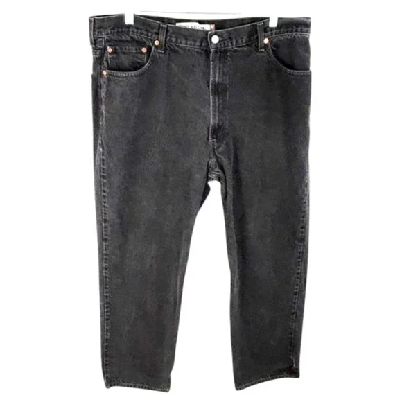 Levi's 550 Relaxed Fit Mens Jeans W42 L30 (Length 29) Y2K Black Fade Vtg Style
