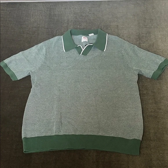 Levi's Two-Tone Green Polo Shirt