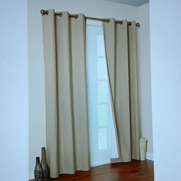 New Thermalogic/Weathermate Khaki Solid Grommet Top Panel Pair 80x72 New‎