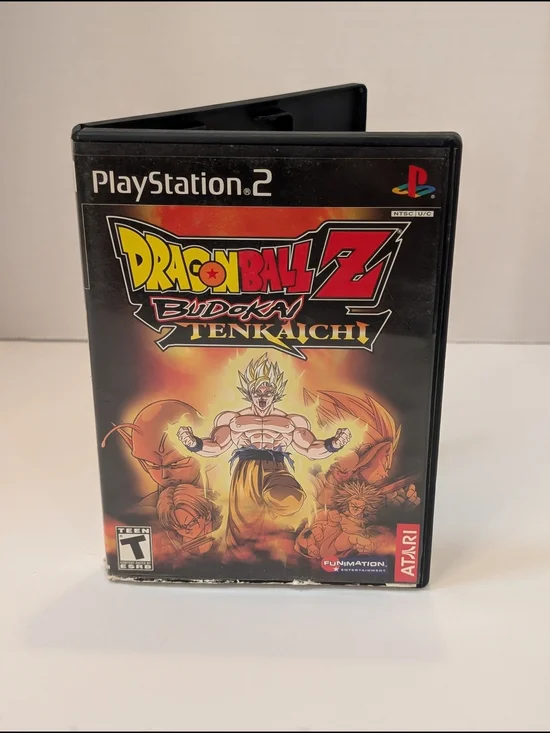 Sony PlayStation 2 Dragon Ball Z Budokai Tenkaichi - Black and Yellow