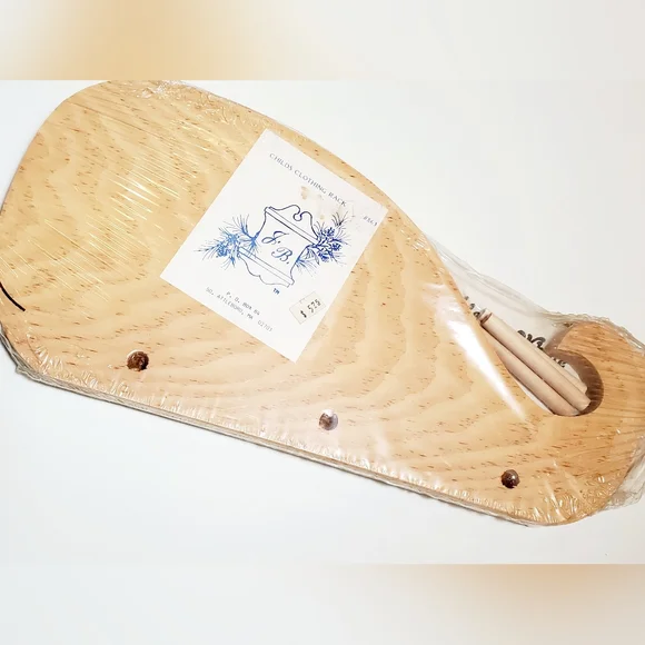 Vintage Tale Of A Whale Wood Peg Wall Hanging Children's Coat Rack Made In USA