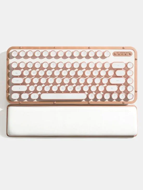 AZIO R.C.K. Vintage Typewriter Bluetooth/USB Backlit Mechanical Keyboard 