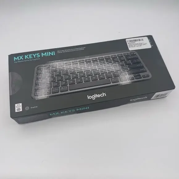 Logitech MX Keys Mini Wireless Keyboard (Black), English - US