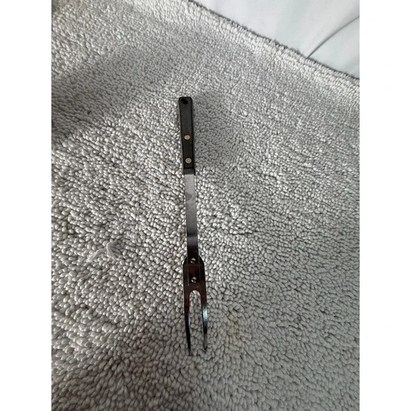 Vintage‎ Ekco Forge Stainless Steel Meat Fork USA 2-Tine Carving Serving 11.25