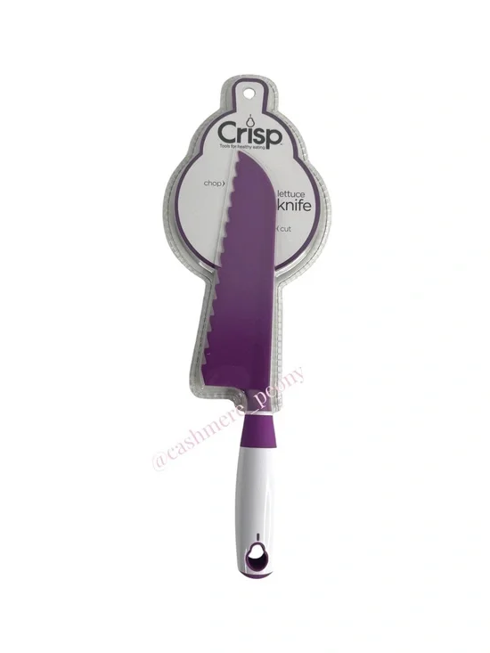 NEW Crisp Purple 7” Lettuce Chop & Cut Knife-Will Not Brown Lettuce!