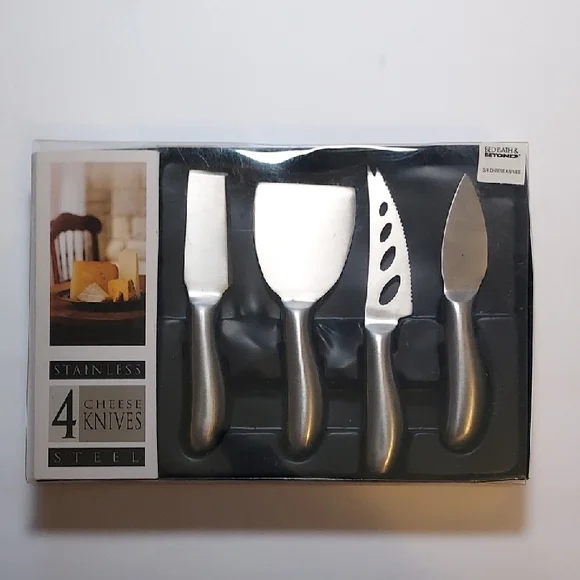 Cheese Knives Set Of 4 Stainless Steel