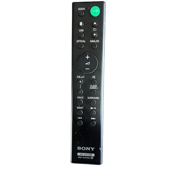 Sony AV System Remote RMT AH103U for Soundbar Home Theater‎ Black