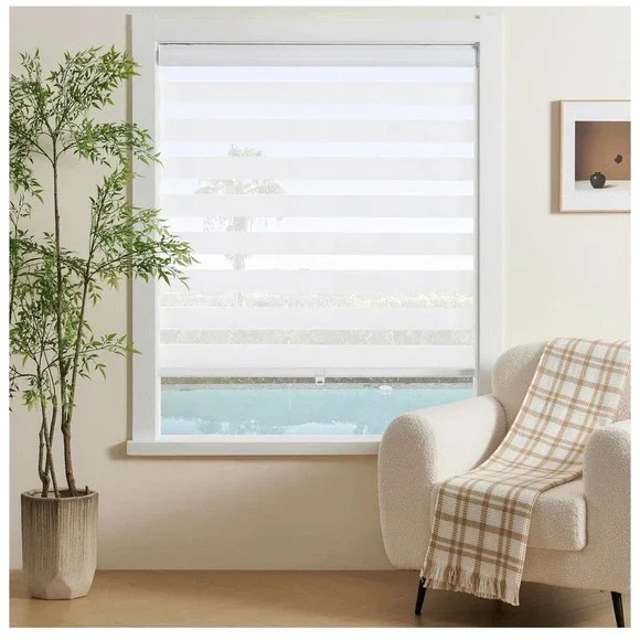 Persilux Cordless Zebra Blackout Window Shades Blinds Light Filtering Home