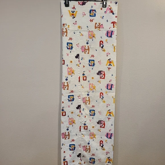 Walt Disney Productions Vintage Alphabet Curtains