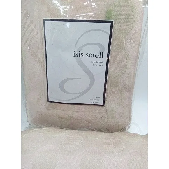 2‎ ISIS Scroll Drapery Panels, 1 Rod Panel