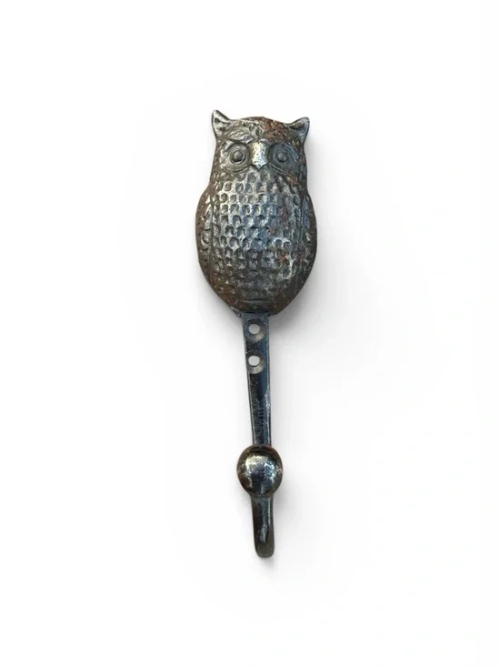 Anthropologie Single Wall Hook Metal Owl Wall Hanger