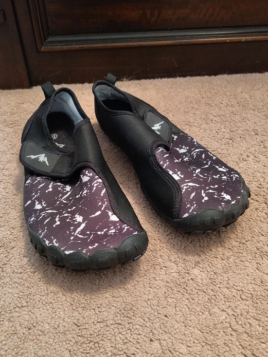 Slip-On Water Shoes - Black & White