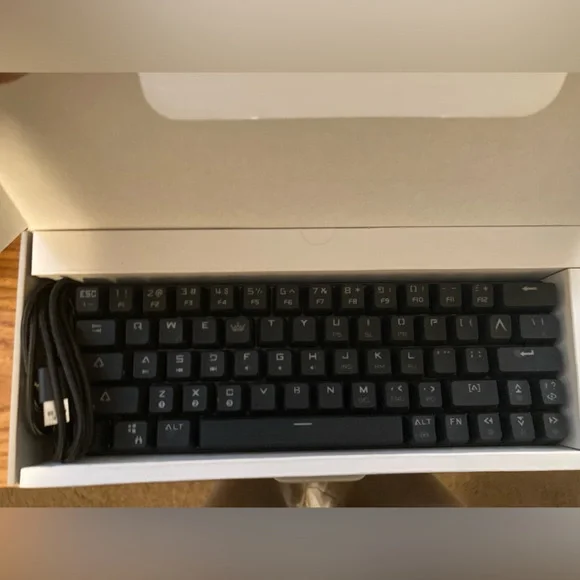 Compact Black Wired Keyboard 60% Gaming Keyboard