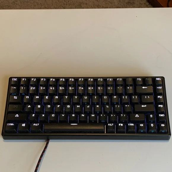Compact Black Wired Keyboard