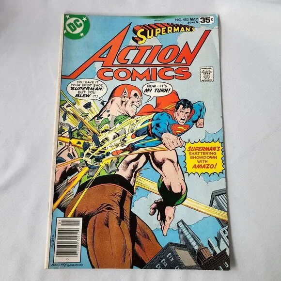 Action Comics #483 DC Comics DCU 1978 Superman Justice League Amazo Rich Buckler