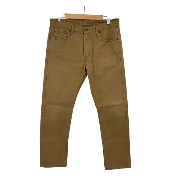 Levi's 513 Slim Straight Jeans Brown Caraway Punkstar Size 32x30