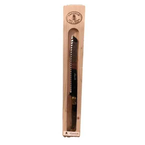 Jean Dubost Laguiole Bread Knife NEW In Wood Box France