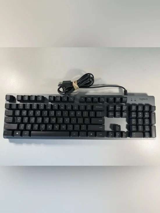 Logitech K840 Mechanical Keyboard with Romer G Switches - Black. Tested.
