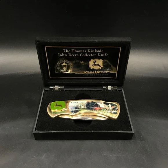 Collector Knife John Deere Thomas Kinkade Blade Stainless Steel Deer Creek